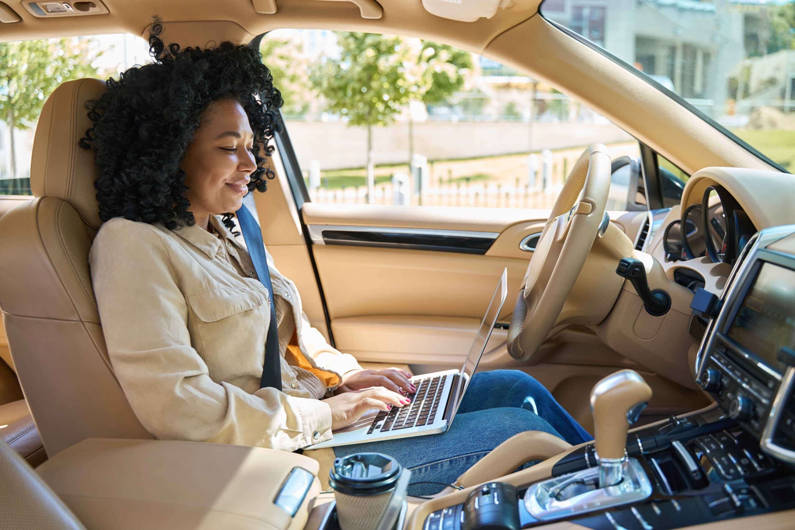 Self-driving car technology represented in an image.