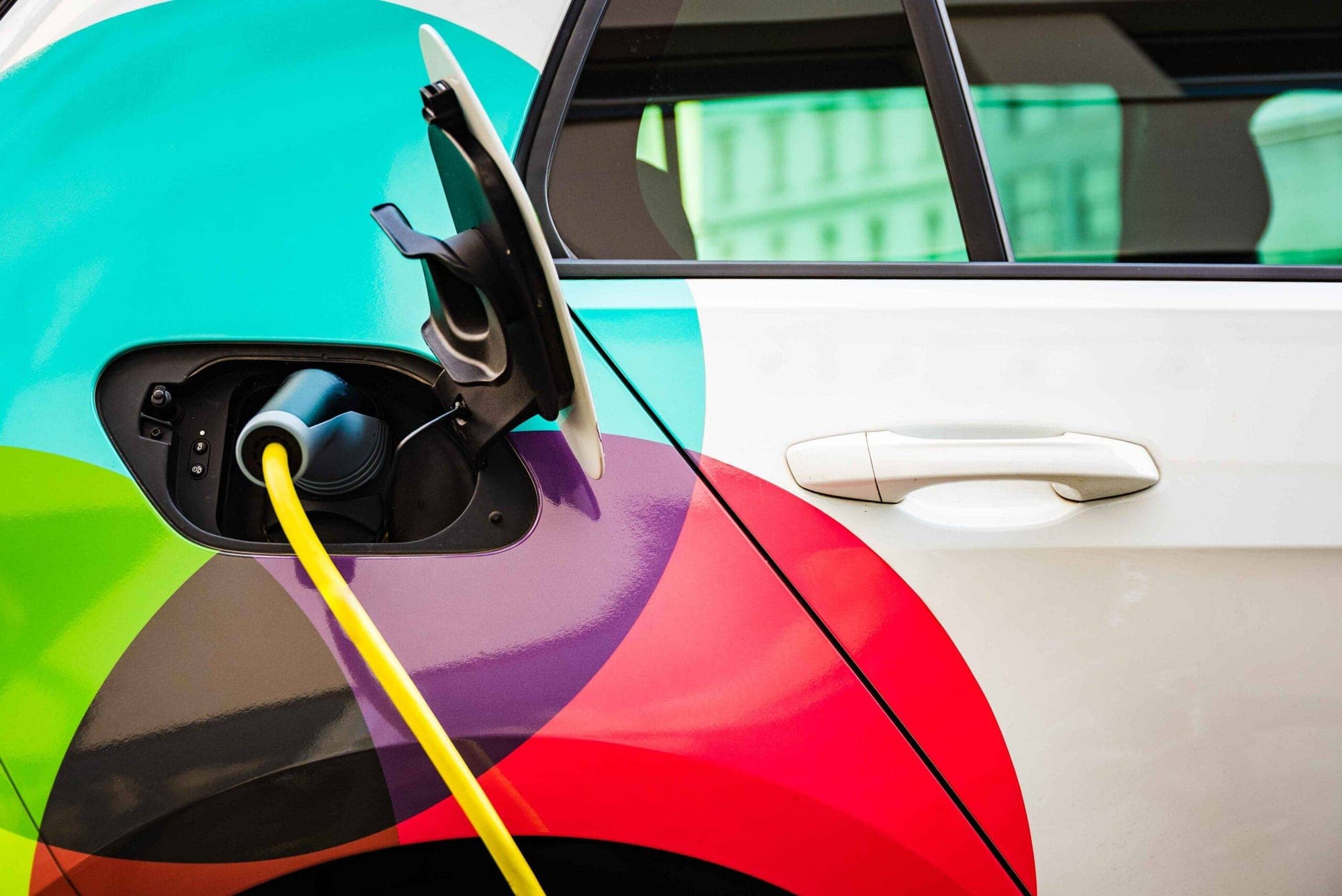 Electric Vehicle represented in an image.