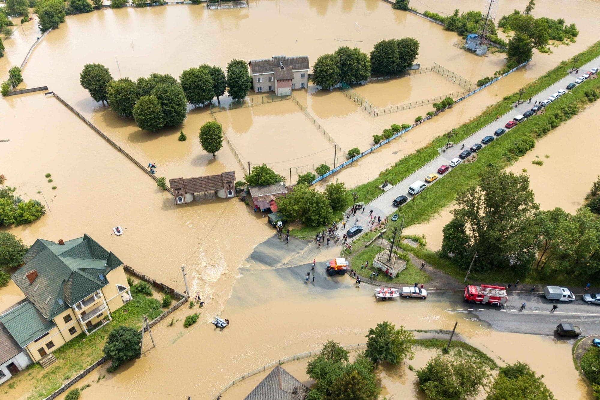 Drainage represented in an image.