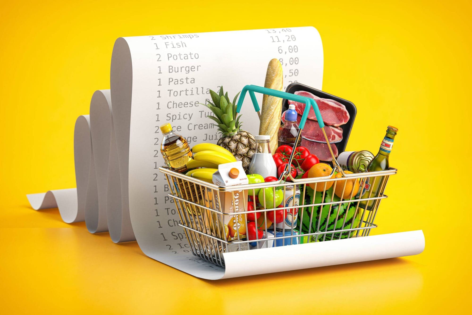 Food Inflation represented in an image.
