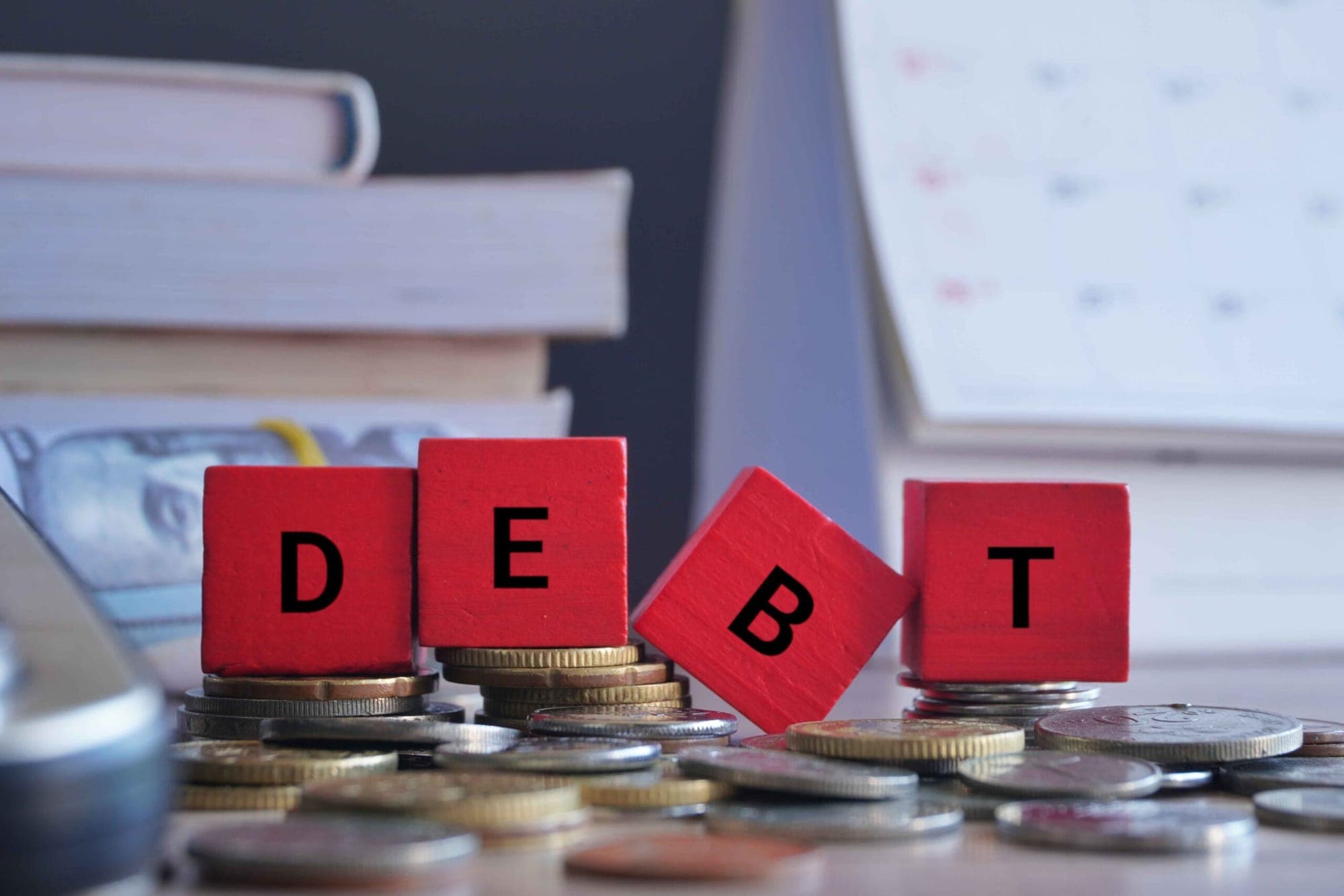 Debt represented in an image.