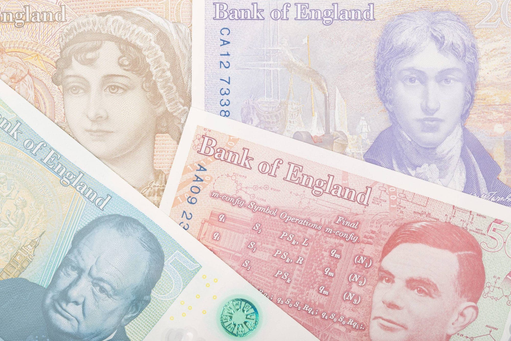 Sterling depreciates represented in an image.
