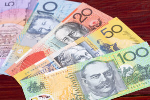 Australian Dollar's shift represented in an image.