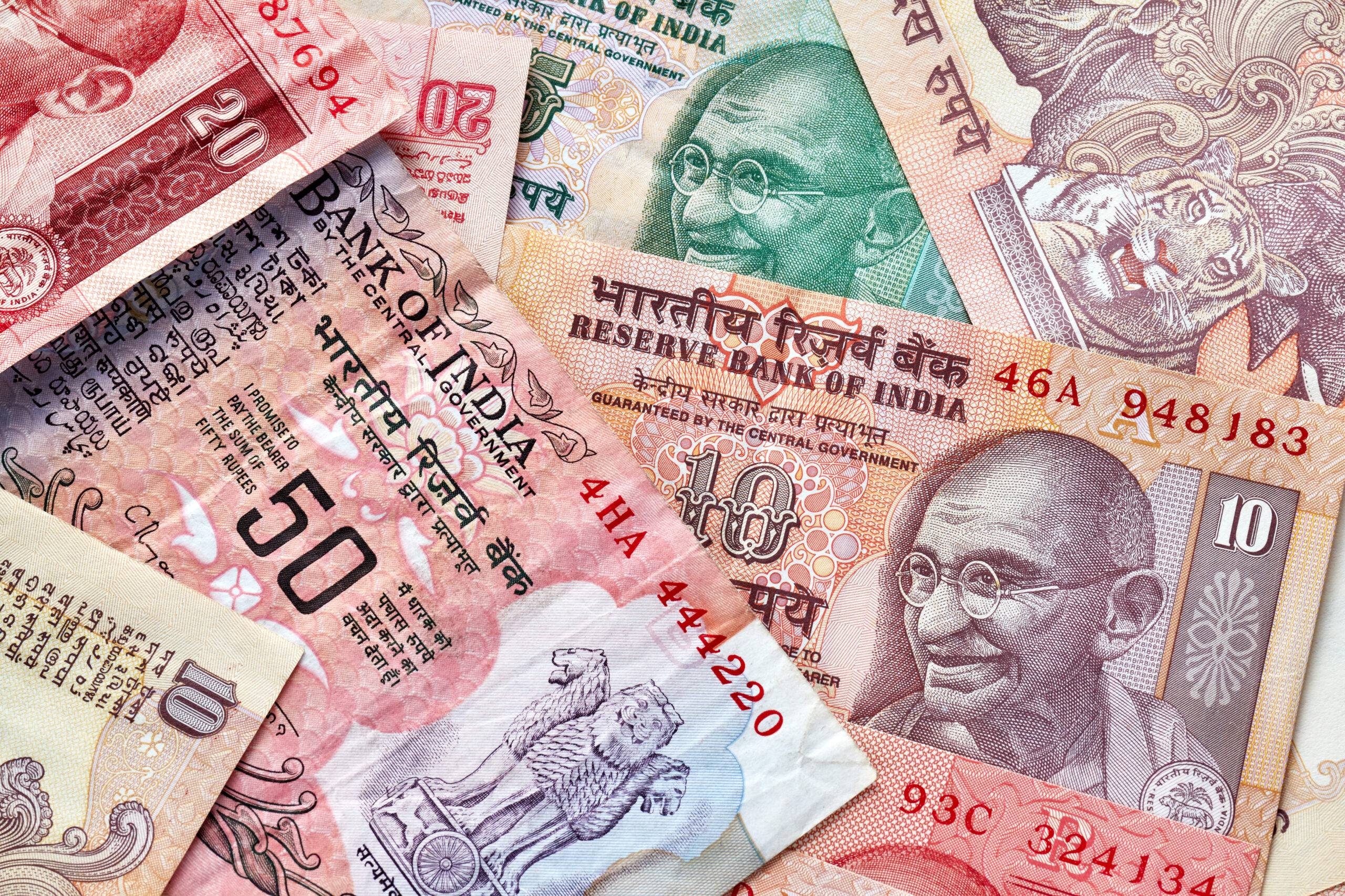 Indian Rupee Registers Its Worst Day represented in an image.