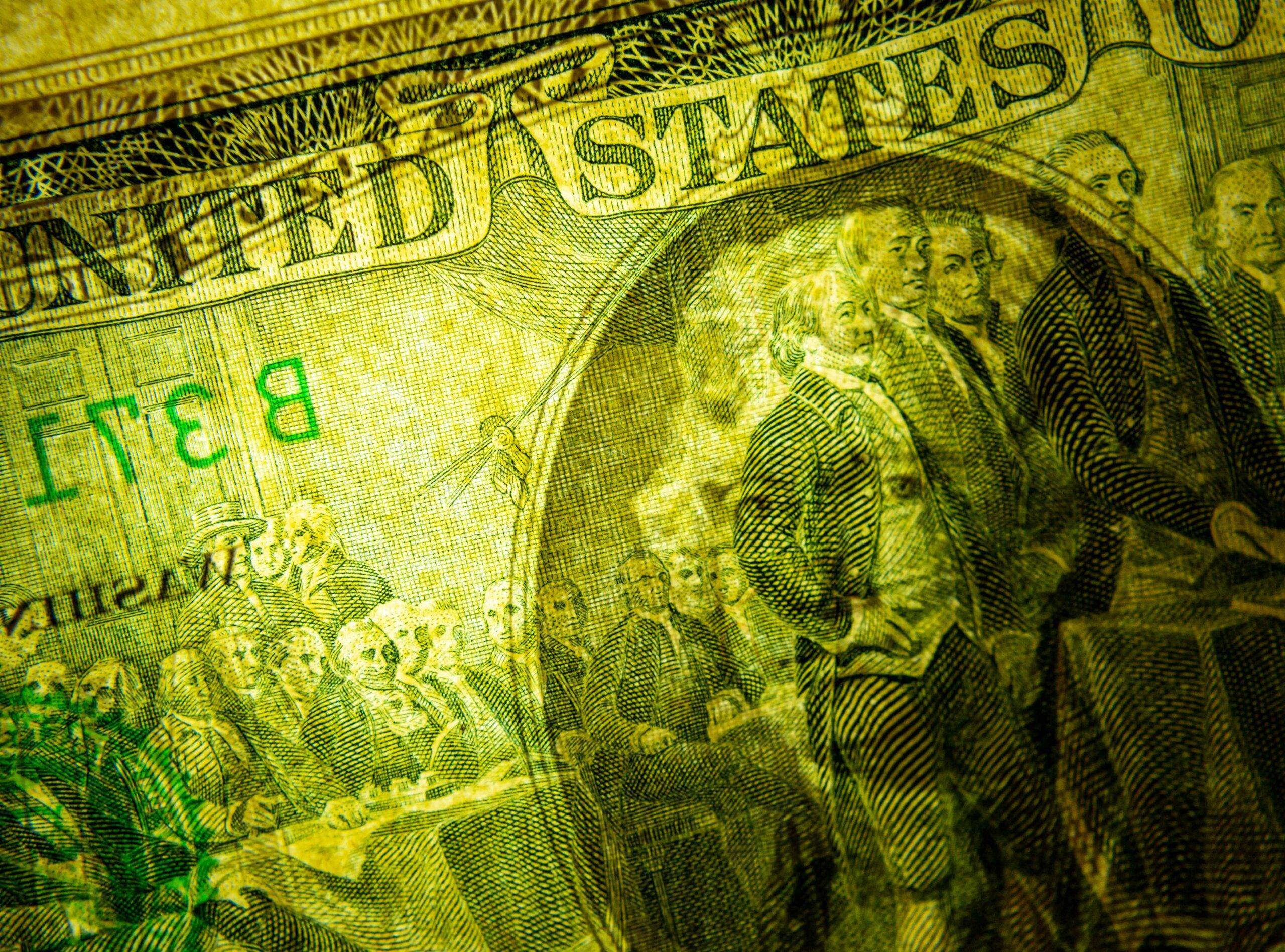 Weaponization of the Dollar represented in an image.